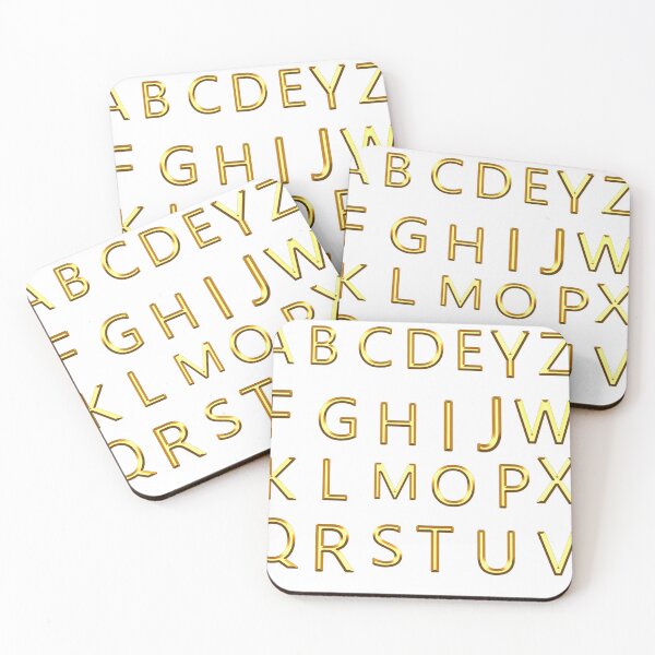 Item preview, Golden Alphabets designed and sold by If-Art.
