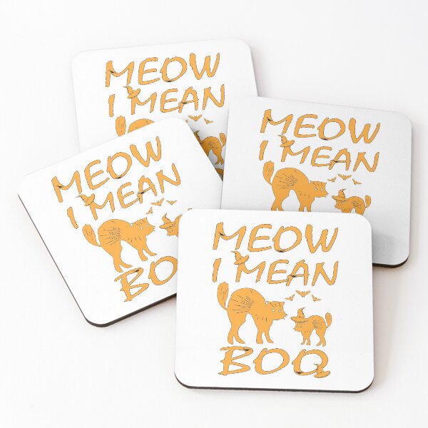 Item preview, Meow, I Mean Boo | Cat Halloween Design designed and sold by BlackTulips.