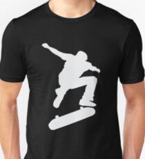 Skateboard Skateboarder Trick Ollie Kick Flip Skater Unisex T-Shirt