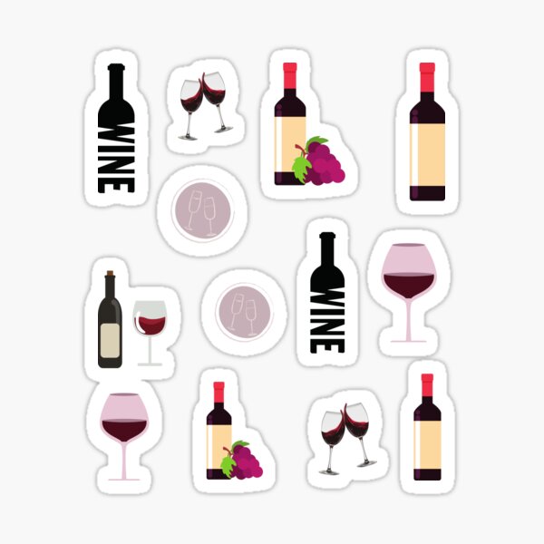 Artikel-Vorschau von WEINLIEBHABER-AUFKLEBERPAKET, designt und verkauft von billionairebrnd.