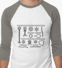 Bacteriophage families Men's Baseball ¾ T-Shirt