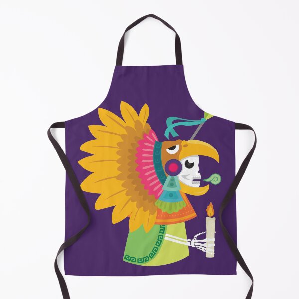 Item preview, Aztec Warrior Skull / Mexican prehispanic Skull / Cool colorful skull by Akbaly designed and sold by Akbaly.