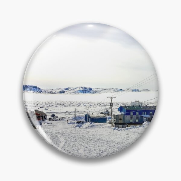 Item preview, Village of Nunavik by the water in winter designed and sold by celinebisson.