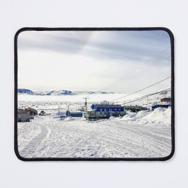 Item preview, Village of Nunavik by the water in winter designed and sold by celinebisson.