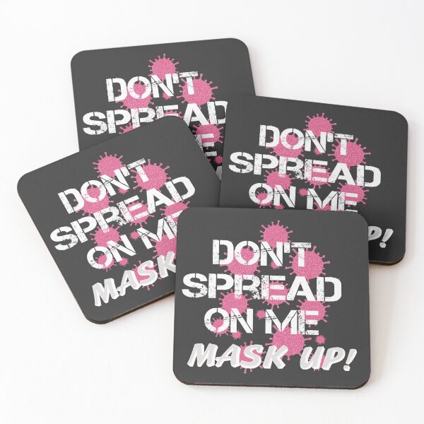 Item preview, Don't Spread On Me Mask Up Vaccinate Design designed and sold by Rightbrainwoman.
