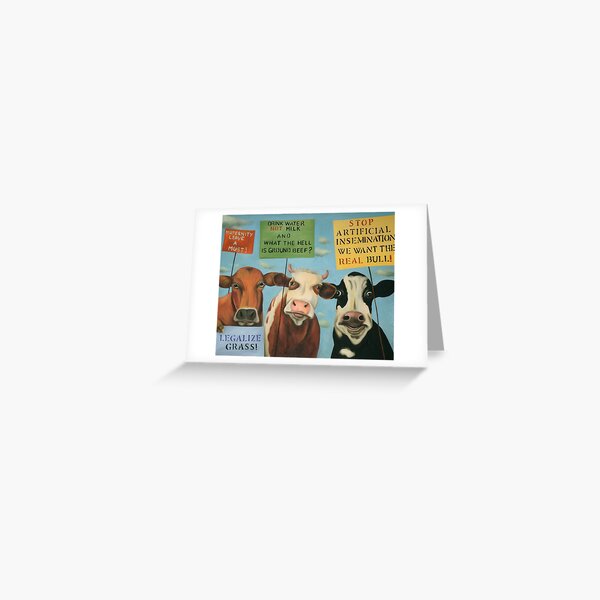 Item preview, Cows On Strike designed and sold by LeahSaulnier.
