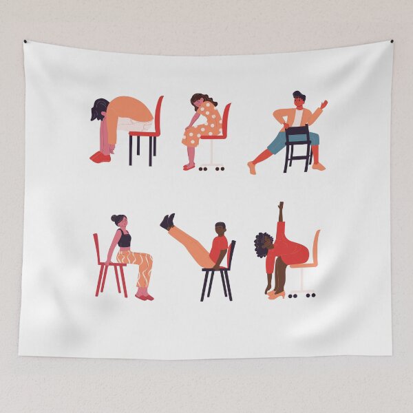 Item preview, Sitting In Chairs Wrong Sticker Pack designed and sold by Water Flick.