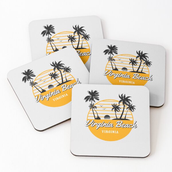 Item preview, Virginia Beach Virginia Vintage Retro Surf USA Travel Vacation Summer Sunset Beach designed and sold by tmartinezta.