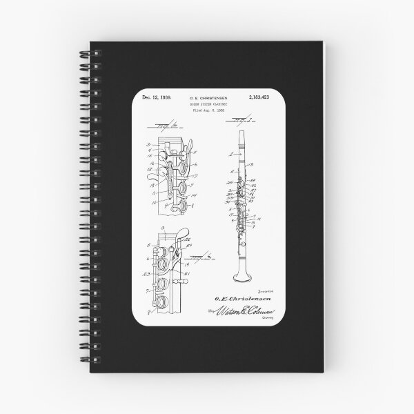 Item preview, Clarinetist Cool Patent Style Clarinet Sticker designed and sold by lnasros.