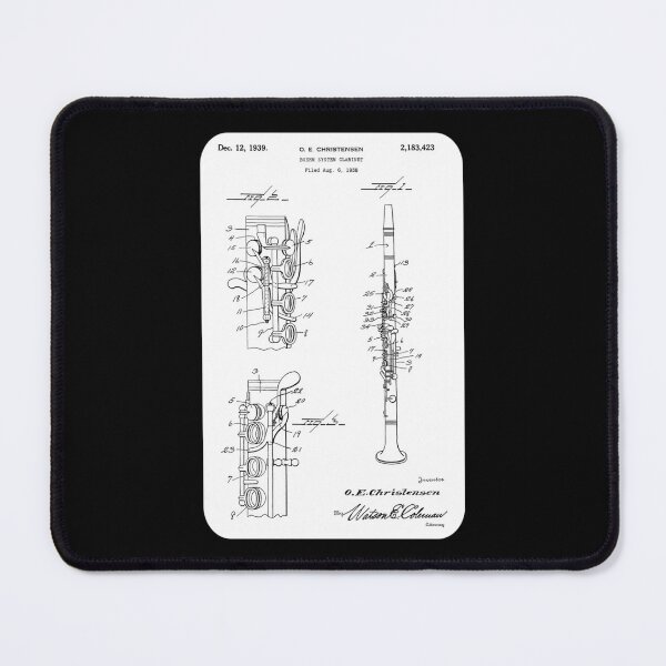 Item preview, Clarinetist Cool Patent Style Clarinet Sticker designed and sold by lnasros.