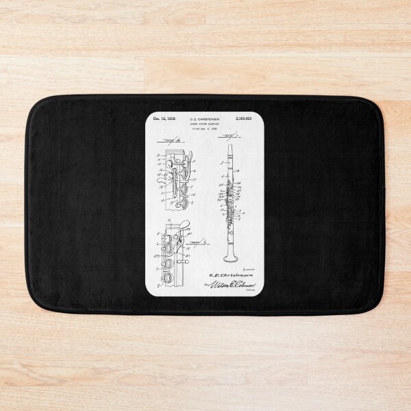 Item preview, Clarinetist Cool Patent Style Clarinet Sticker designed and sold by lnasros.