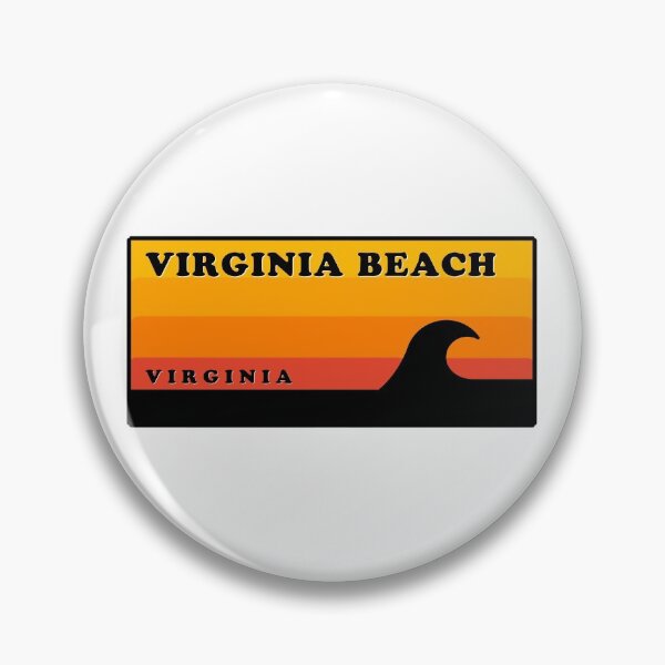 Item preview, Virginia Beach Virginia Vintage Retro Surf USA Travel Vacation Summer Sunset Beach designed and sold by tmartinezta.