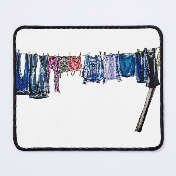 Item preview, Washing Line Clothes Drying designed and sold by LornaBowdenART.