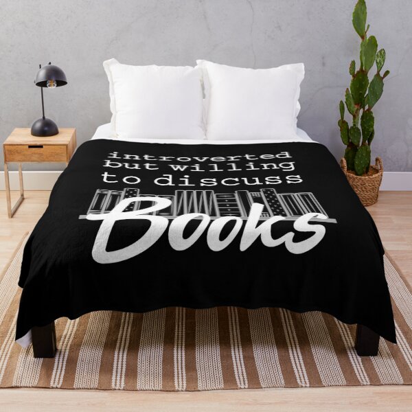 Item preview, Introvert But Willing To Discuss Books Funny and sarcastic Gift For book lovers and introverts 2 designed and sold by Creativy.