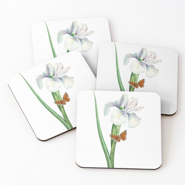 Item preview, Vintage Iris with Butterfly Illustration designed and sold by Kathleen Douglas.
