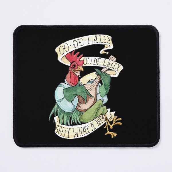 Item preview, Alan-A-Dale Rooster Oo-De-Lally Golly What A Day Tattoo Watercolor Painting Robin Hood Class designed and sold by nthonym.