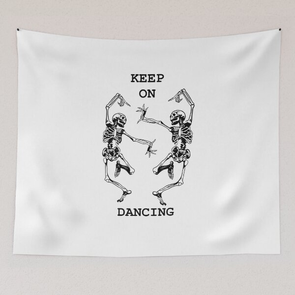 Item preview, Keep on Dancing Halloween skeleton  designed and sold by PrintsEntmt.