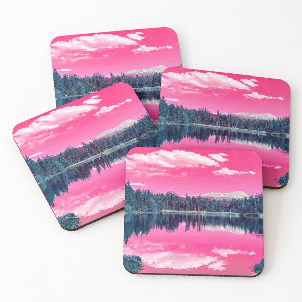 Item preview, Colorado Pink Lake Sky Reflection Clouds Hike designed and sold by EllConApparel.