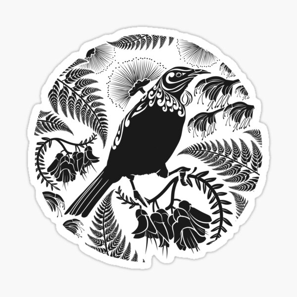 Item preview, New Zealand Native Tui designed and sold by Kiwidom.