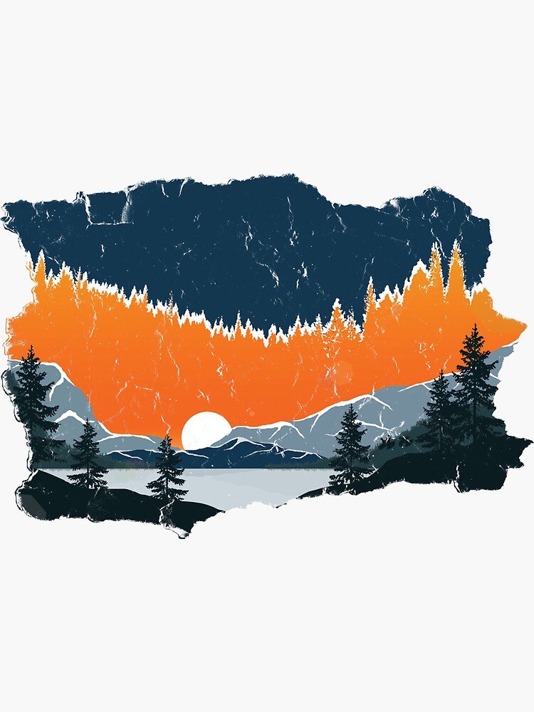 nature sticker by linereedline redbubble