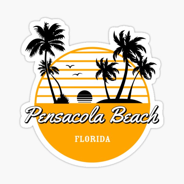 Item preview, Pensacola Beach Florida Vintage Retro Surf USA Travel Vacation Summer Sunset Beach designed and sold by tmartinezta.