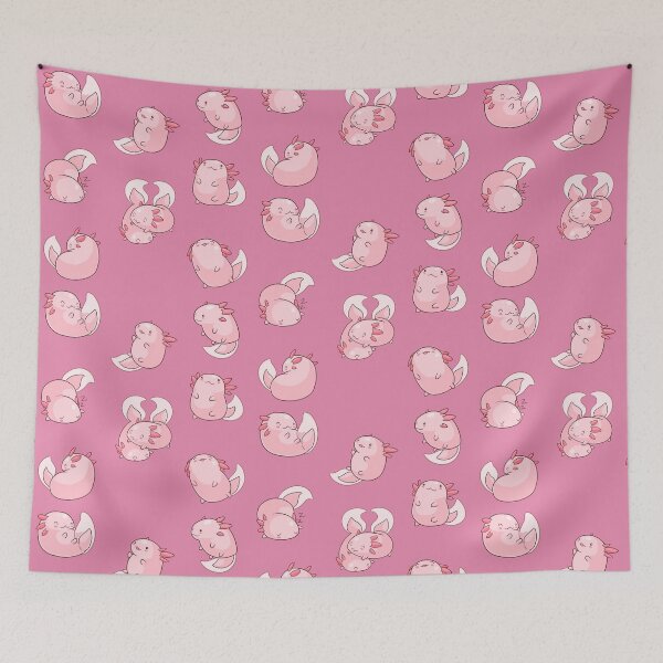 Item preview, Kawaii axolotl sticker pack - cute pink axolotls playing designed and sold by MagicStrawberry.