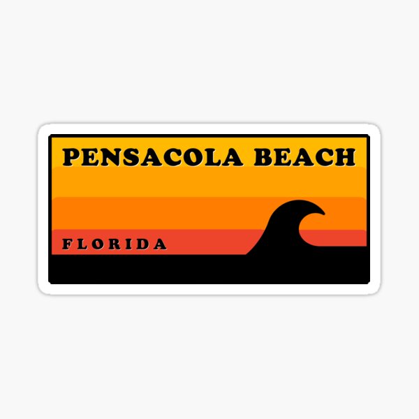 Item preview, Pensacola Beach Florida Vintage Retro Surf USA Travel Vacation Summer Sunset Beach designed and sold by tmartinezta.