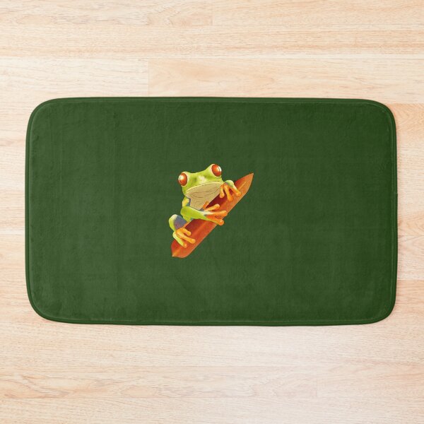 Item preview, Frog Red-Eyed Tree Frog on Leaf designed and sold by mntdoodles.