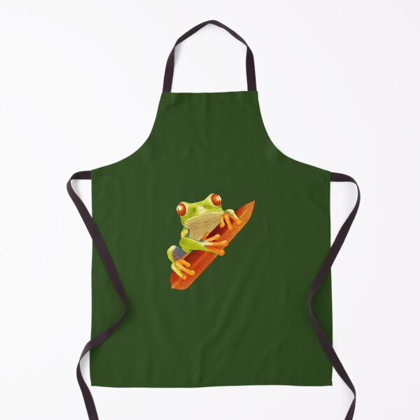Item preview, Frog Red-Eyed Tree Frog on Leaf designed and sold by mntdoodles.