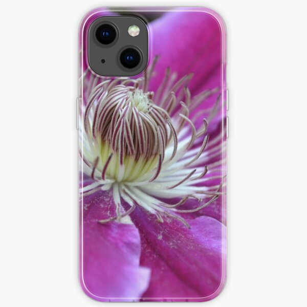 Pink Clematis iPhone Soft Case
