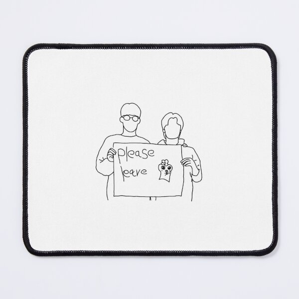 Item preview, ATEEZ Yunho & San please leave meme designed and sold by kpopotato.