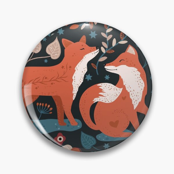 Item preview, Fall In Love Fox Pattern designed and sold by TwelveTonnes.