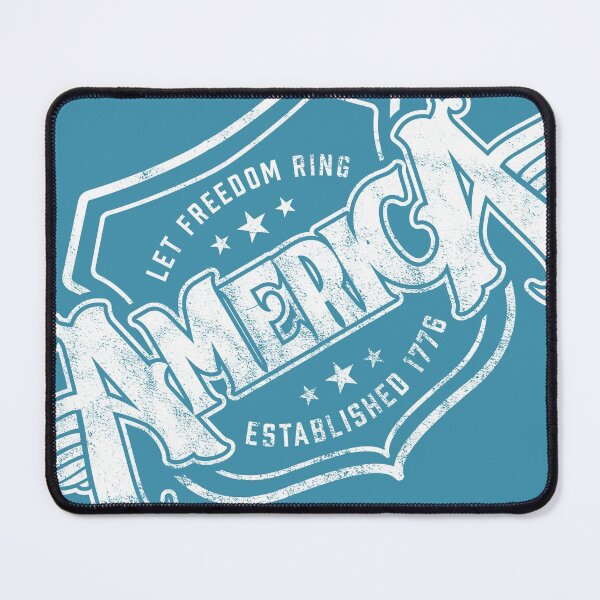 Item preview, America - Shield Design (Worn White on Blue) designed and sold by Justin Ellis.