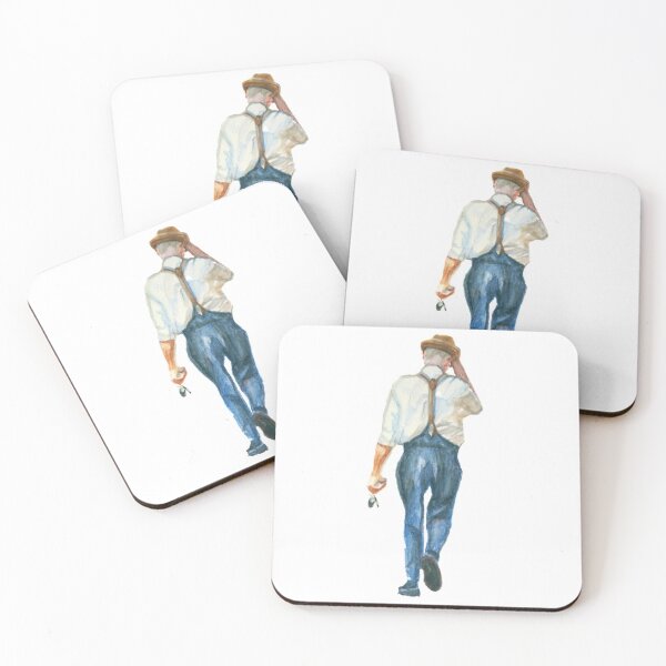 Item preview, Man in Hat & Braces Walking designed and sold by LornaBowdenART.