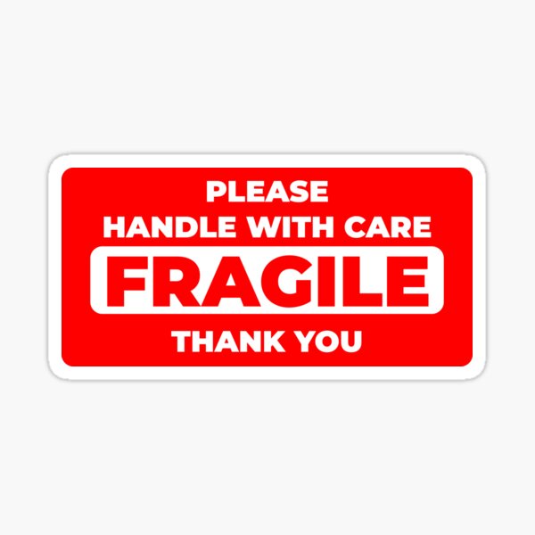 2,000 Fragiles Autocollants Handle With Care autocollants taille 90x35mm