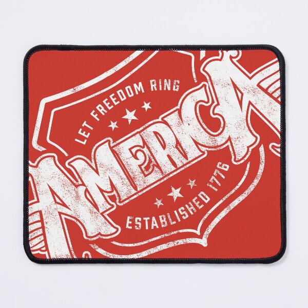 Item preview, America - Shield Design (Worn White on Red) designed and sold by Justin Ellis.