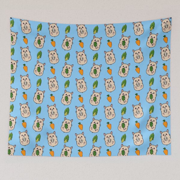 Item preview, Hamster Snacks Blue designed and sold by DesignByFairies.
