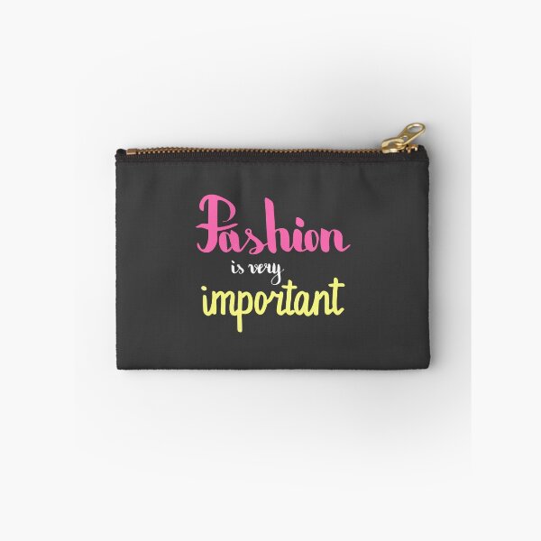 Item preview, Fashion is very important.  Colorful text on dark background. designed and sold by kakapostudio.