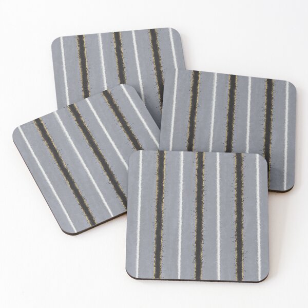 Item preview, Greys and metallics striped elegance designed and sold by Jane Domenech.
