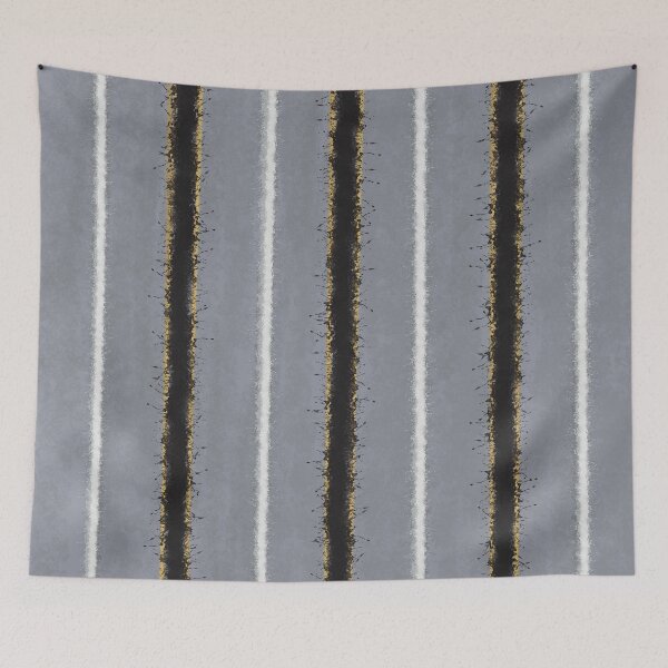 Item preview, Greys and metallics striped elegance designed and sold by Jane Domenech.