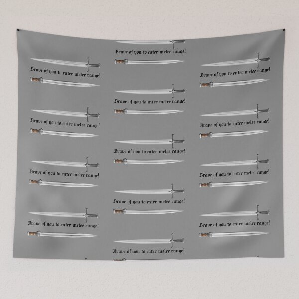 Item preview, Melee Range (On Grey) designed and sold by epinkb.
