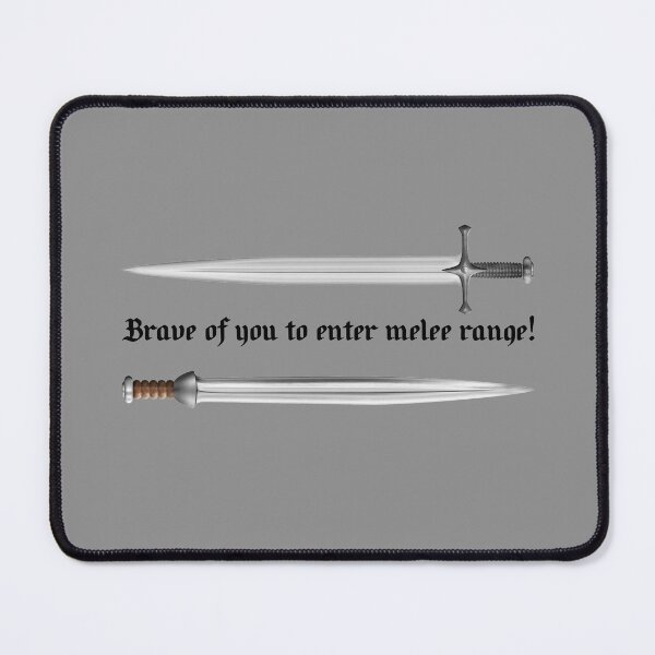Item preview, Melee Range (On Grey) designed and sold by epinkb.