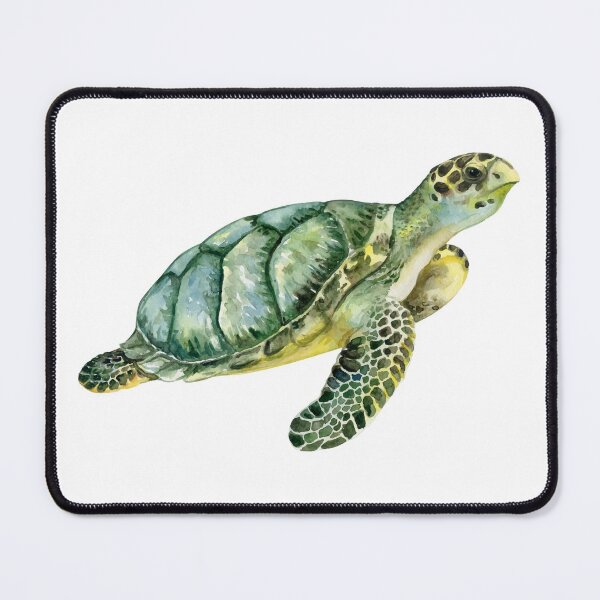 Item preview, Lonely Watercolor Turtle designed and sold by Vector Scout Lab.