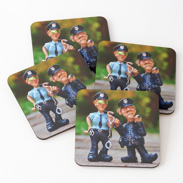 Item preview, Policeman Policewoman Colleagues Fun Figure Police Security designed and sold by MonArtisteSam.