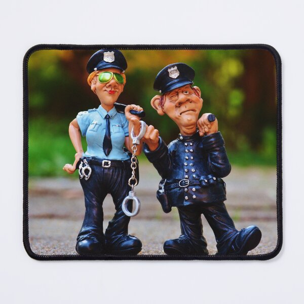 Item preview, Policeman Policewoman Colleagues Fun Figure Police Security designed and sold by MonArtisteSam.