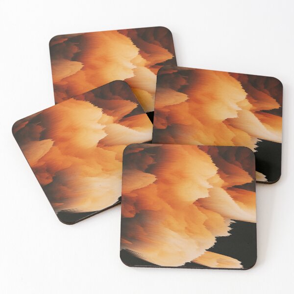 Item preview, Pixel Orange Smoke Cloud Pattern designed and sold by eviesfashion.