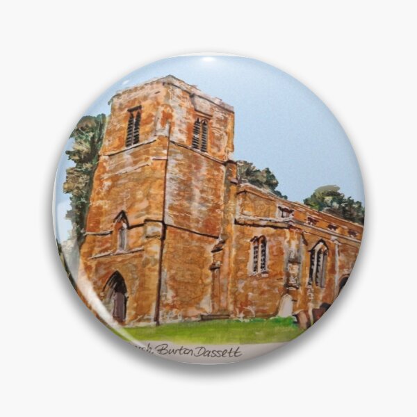 Item preview, All Saints Church, Burton Dassett designed and sold by LornaBowdenART.