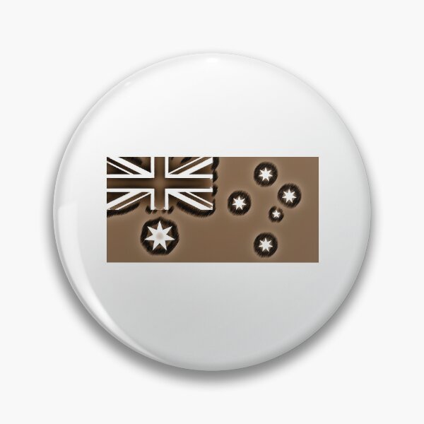 Item preview, Monochrome Sepia Pencil Sketch Style Australia Flag Aussie Art designed and sold by Worldesigns by Artsiren.