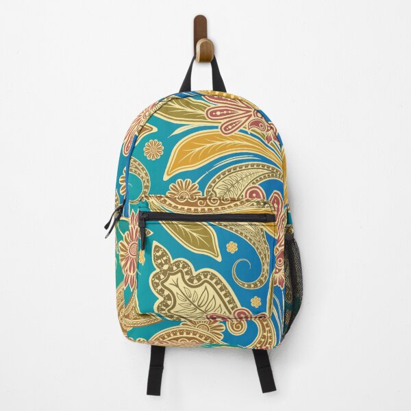 Item preview, Vintage Indian Luxury Floral on Blue and Green Gradient Background designed and sold by Gerson Ramos.