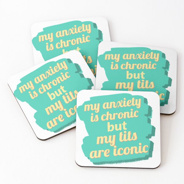 Item preview, anxiety is chronic, tits are iconic designed and sold by statonka.